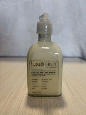 LuxeLotion Unscented Face, Neck & Hand Moisturizer
